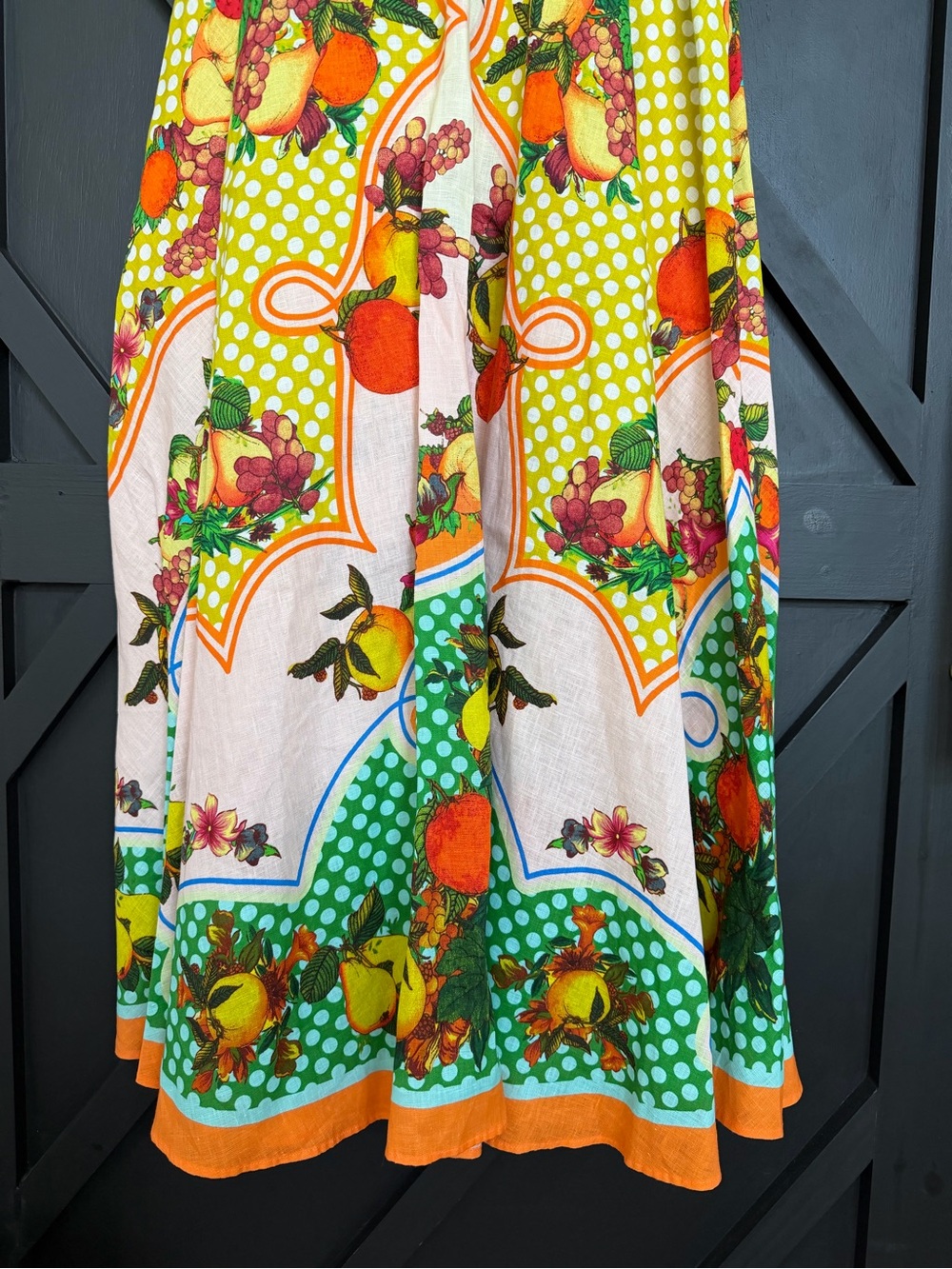 ALEMAIS Lemonis Sundress in Multi Fruit Print, Size US 6 - Picture 8 of 16